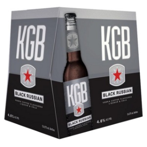 Picture of KGB 4.6% Black Russian Vodka Premix 12pk Bottles 275ml