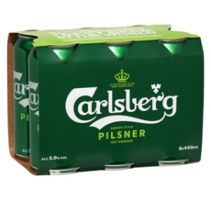 Picture of Carlsberg Pilsner 6pk Cans 440ml
