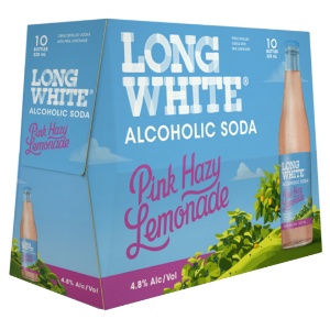 Picture of Long White Vodka Pink Hazy Lemonade 10pk Bottles 320ml