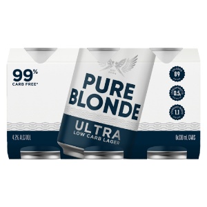 Picture of Pure Blonde Low Carb Lager 6pk Cans 330ml