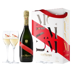 Picture of Mumm Champagne Brut NV + 2 Flutes Gift Pk 750ml