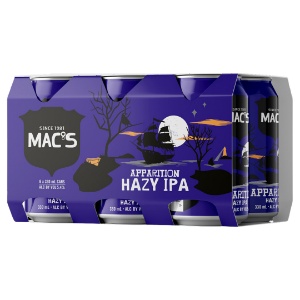Picture of Mac's Apparition Hazy IPA 6pk Cans 330ml