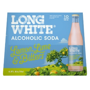 Picture of Long White Vodka Lemon Lime & Bitters 10pk Btls 320ml