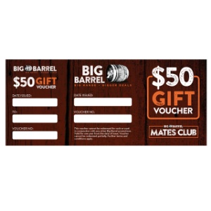 Picture of Big Barrel Gift Voucher $50.00